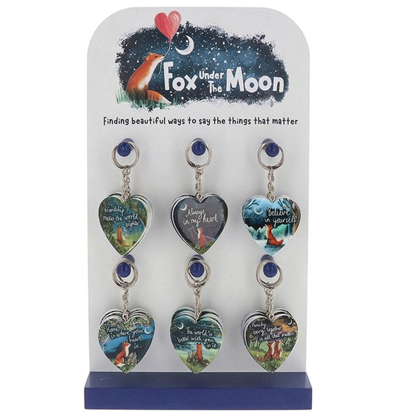 Fox Under the Moon - Keyring