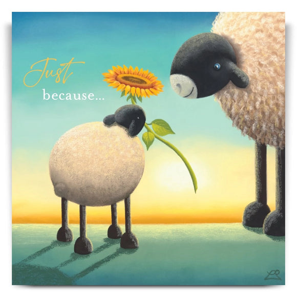 Just Because - Lucy Pittaway greetings card