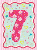7th Birthday  Card (girl)