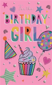 Birthday girl card