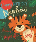 Nephew, tigerific day- birthday card