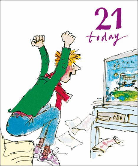 21 Today - Quentin Blake birthday card