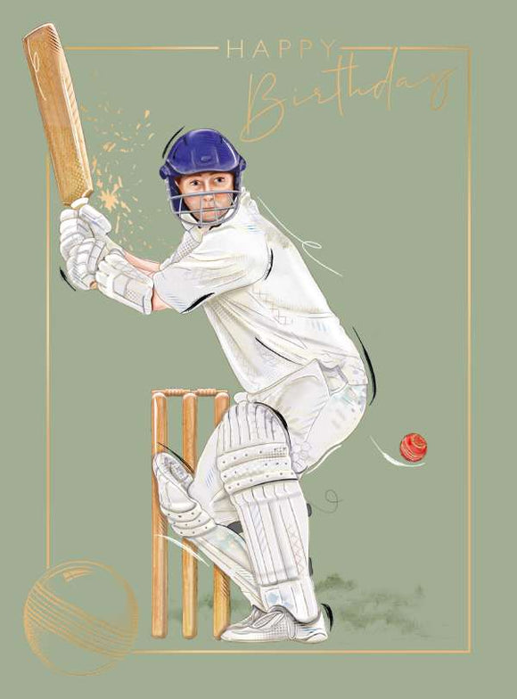 The Cricketer - birthday card