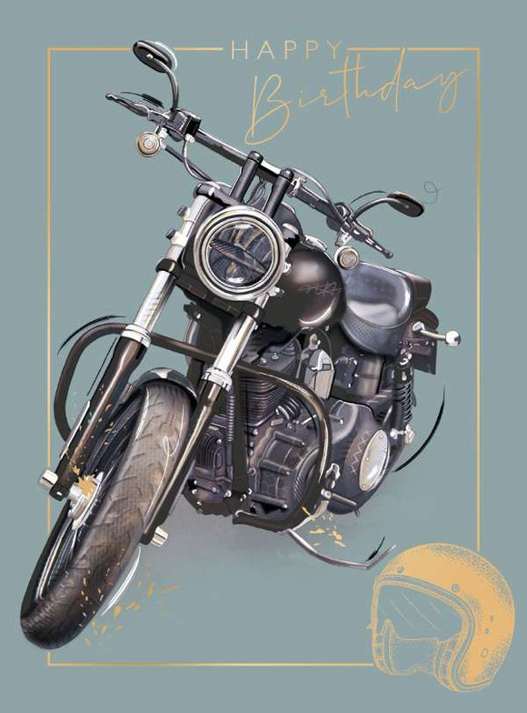 Motorbike - birthday card