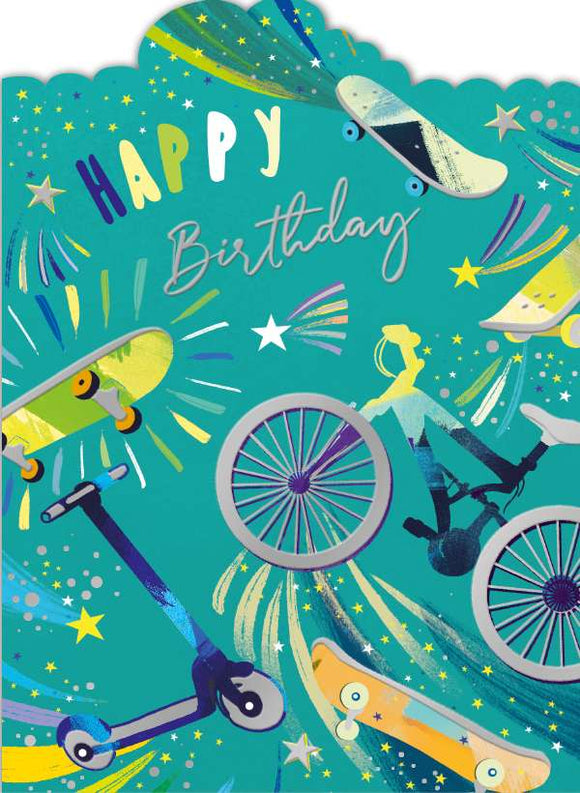 Wheels - Birthday card
