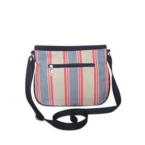 Pink striped canvas Rosy bag