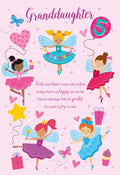 Granddaughter 5th Birthday card