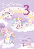 Granddaughter 3rd Birthday card