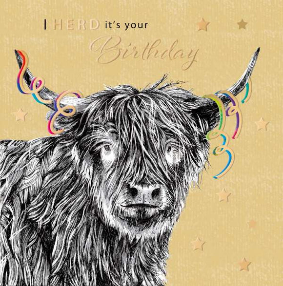 Herd it's your birthday - Birthday card