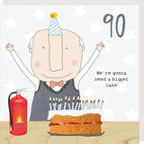 90th birthday - Rosie Made a Thing card