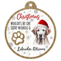Pet Wooden Disc Christmas Ornaments