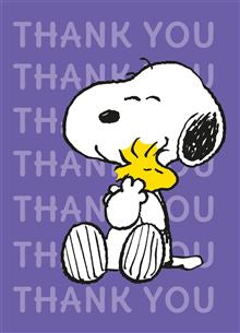 Peanuts - thank you card