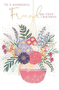 Wonderful Friend - Birthday card