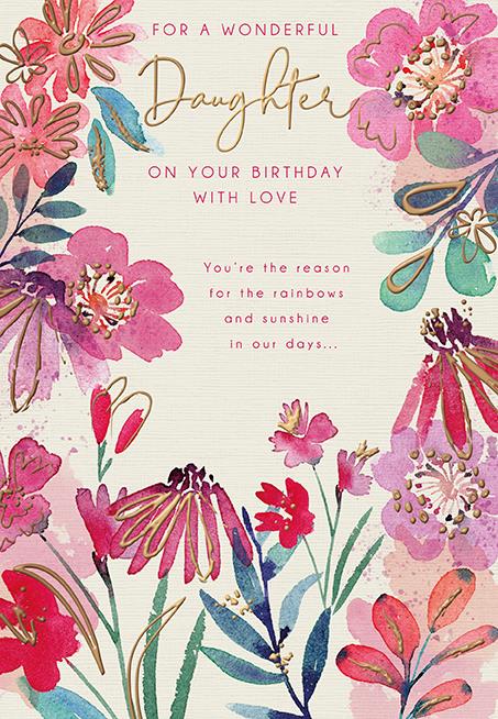 Wonderful Daughter - Birthday card
