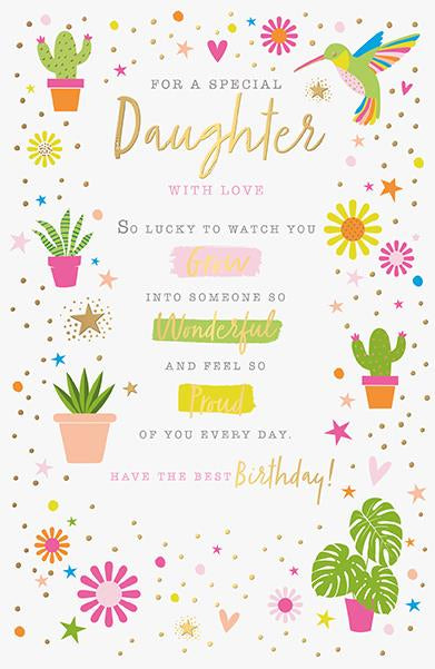 Special Daughter - Birthday Card