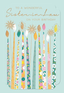 Sister-in-law birthday card