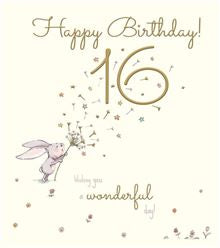 16th Birthday card