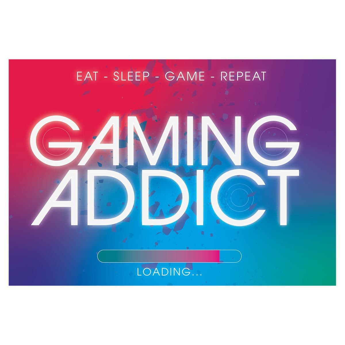 Gaming addict - Vintage Metal Sign
