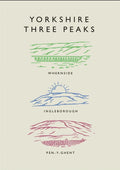Three Peaks - A4 Yorkshire Print
