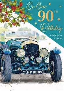 On your 90th Birthday card