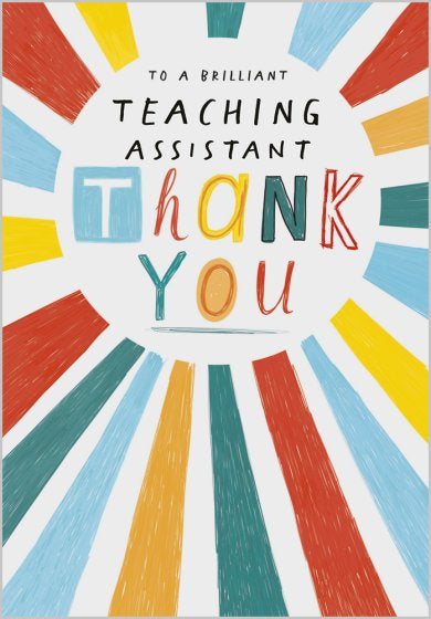 Brilliant Teaching Assistant - thank you card