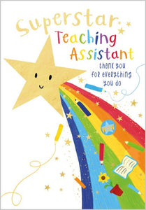 Superstar Teaching Assistant - thank you card