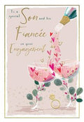Son and  Fiancée on Your Engagement card