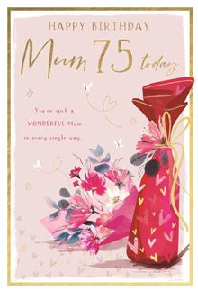 Mum 75th Birthday card
