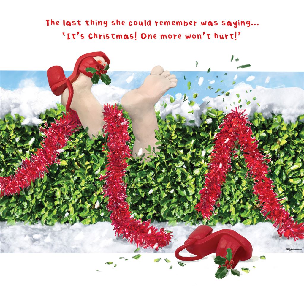 One more won't hurt  -  funny Christmas card
