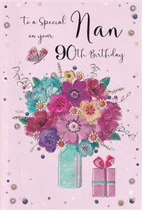 Special NAN on your 90th Birthday card