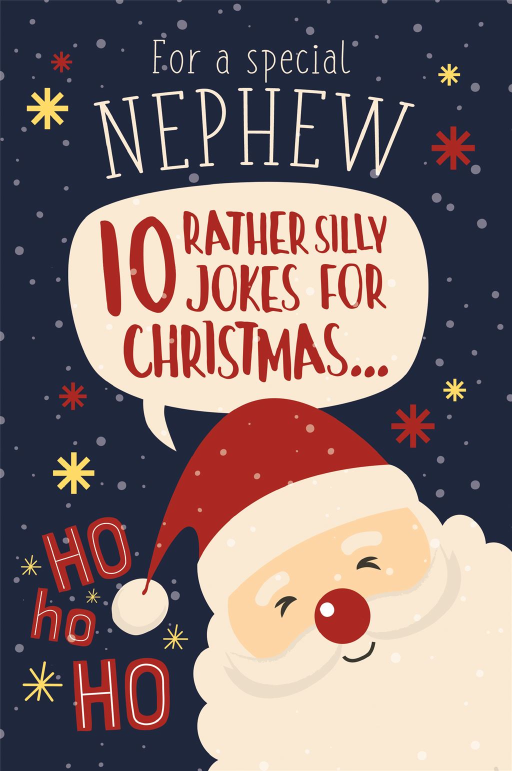 Special Nephew 10 Christmas jokes - funny Christmas card