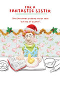 Sister, knob of butter  - funny Christmas card