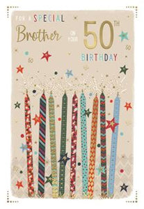 Brother on your 50th Birthday card