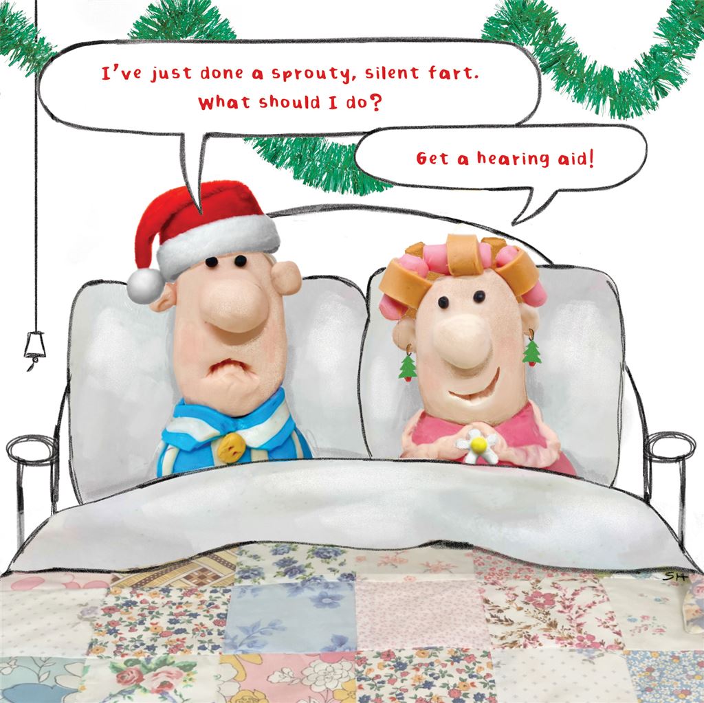 Sprouty silent fart -  funny Christmas Card