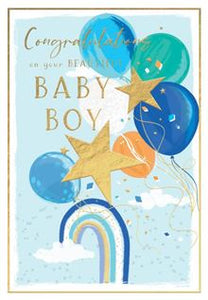 Beautiful baby boy card