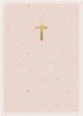 Gold cross - blank card