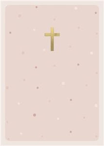 Gold cross - blank card