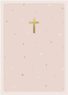 Gold cross - blank card