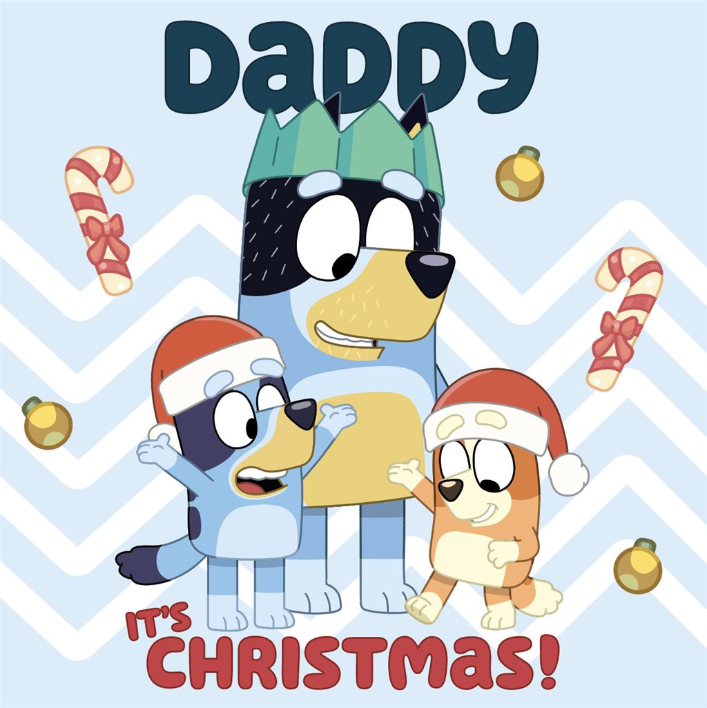 Daddy- Bluey Christmas card saying