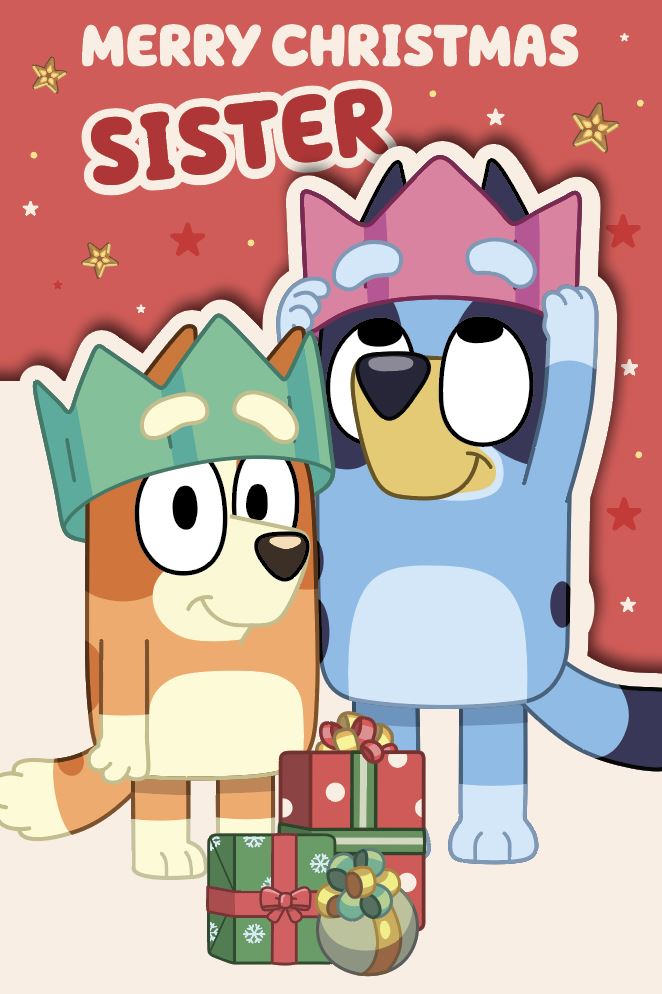 Sister  - Bluey Christmas card