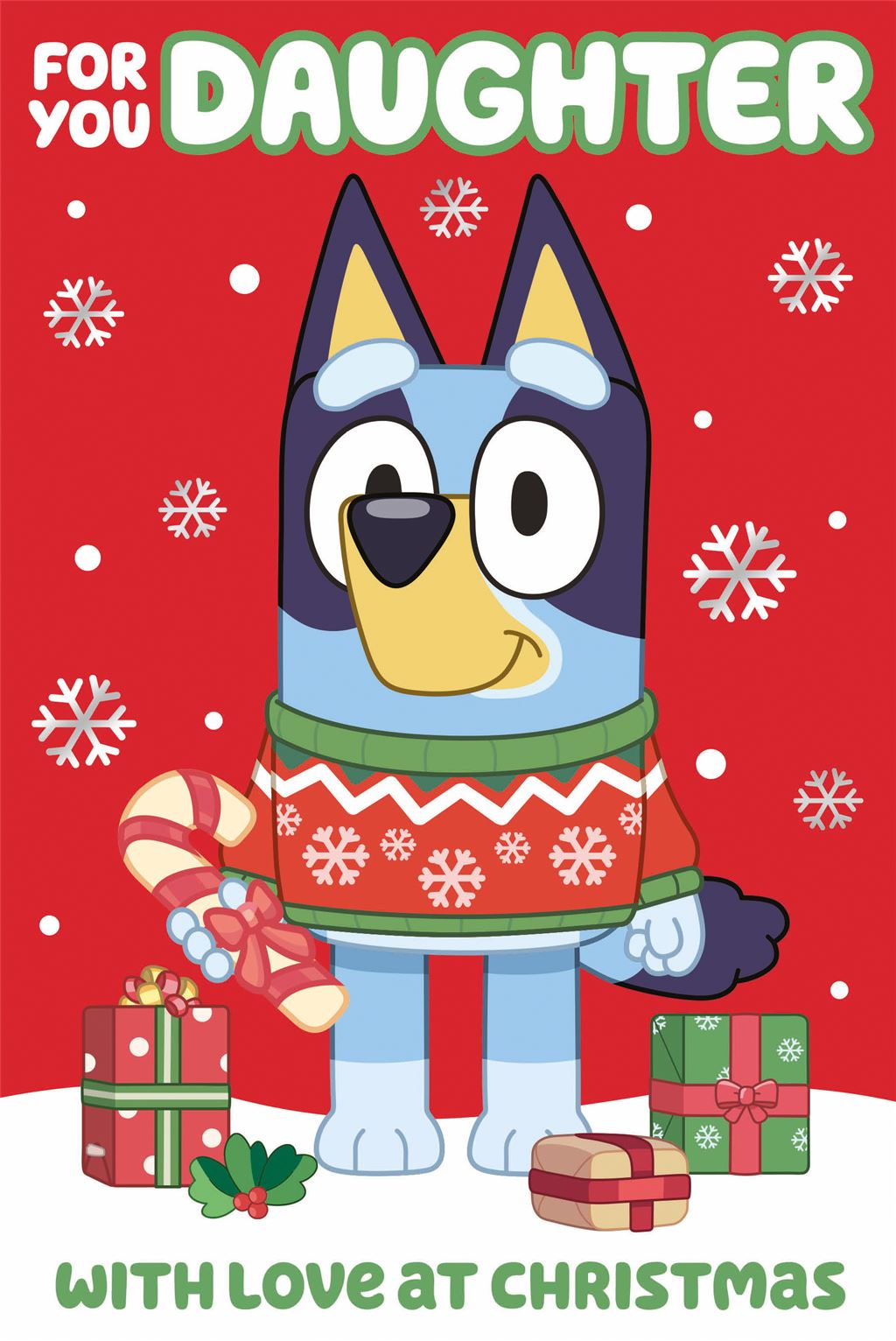 Daughter - Bluey Christmas card