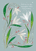 Snowdrops, thinking of you - Christmas card