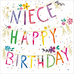 Niece Happy Birthday card