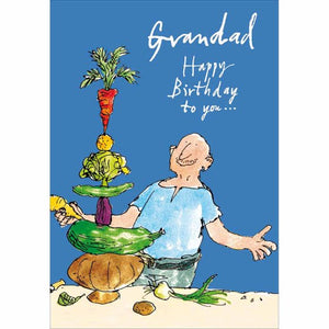 Grandad, Happy Birthday to you - Quentin Blake Birthday card