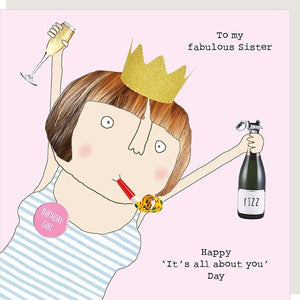 Fabulous Sister - Rosie Made a Thing Birthday card