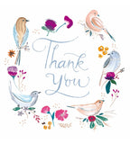 Wreath of birds - Thank You card
