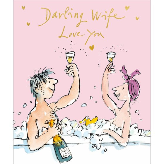 Darling wife - Quentin Blake birthday card