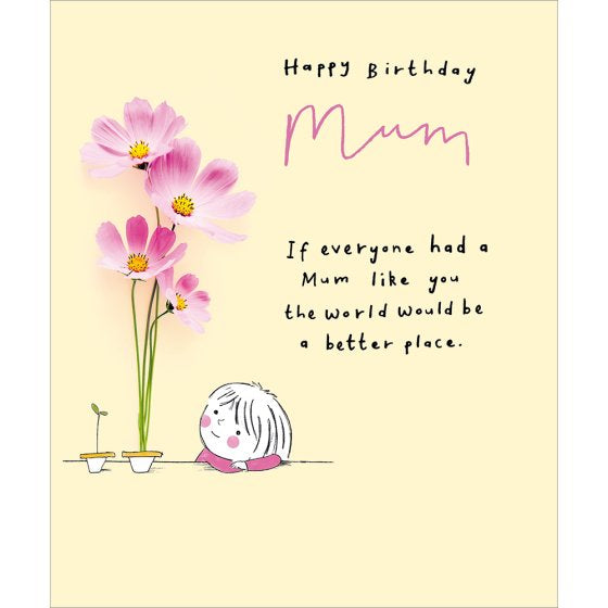 Mum - Happy Birthday card