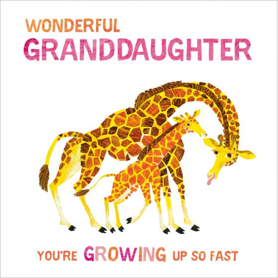 Wonderful Granddaughter - Eric Carle birthday card