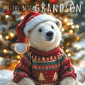Polar bear, Grandson - Christmas card